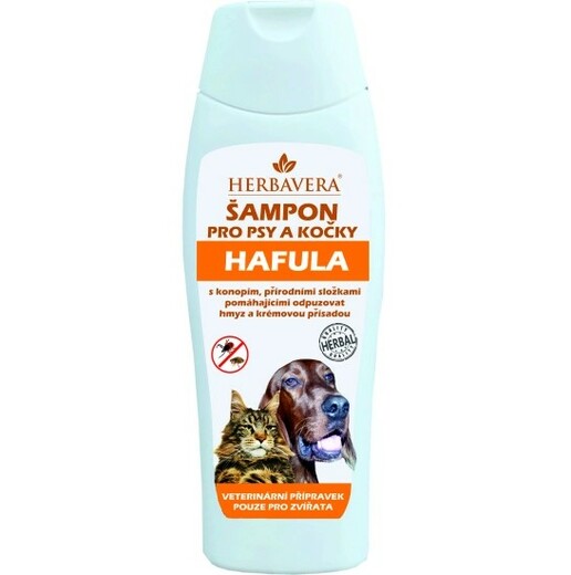 Herbavera Hafula šampon psy a kočky Antiparazitní Konopí 250 ml