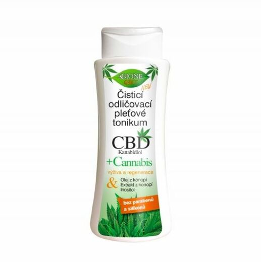 Bione Čistící odličovací pleťové tonikum CBD Kanabidiol 255 ml
