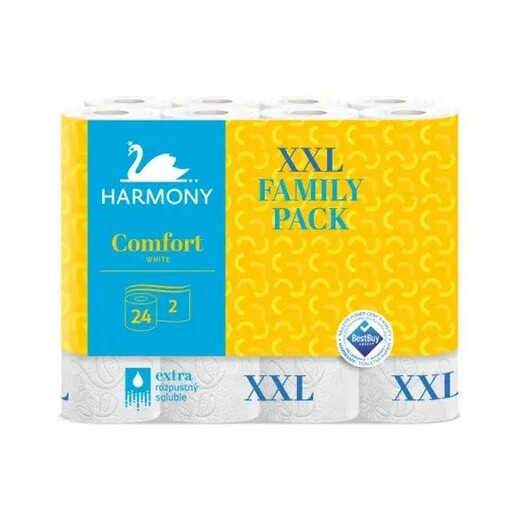 Harmony Comfort XXL 2vrstvý toaletní papír 24 rolí