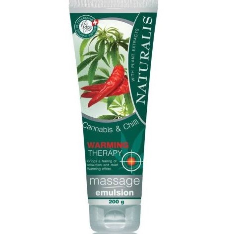 Naturalis masážní emulze Konopí & Chilli 200 g