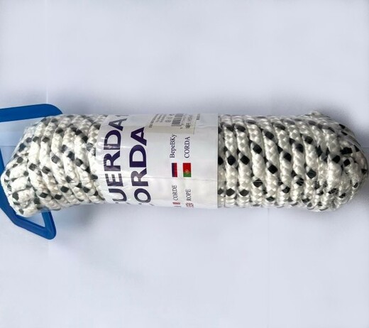 Cuerda Corda šňůra univerzální bíločerná 15 m
