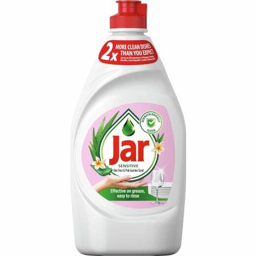 Jar Sensitive na ruční mytí nádobí Aloe Vera a Jasmín 1350 ml