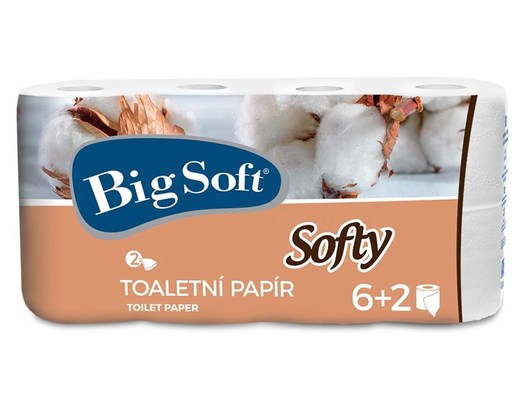 Big Soft Softy toaletní papír 2vrstvý 6+2