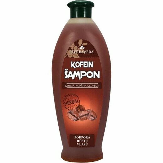 Herbavera Kofeinový vlasový šampon proti padání vlasů 550 ml