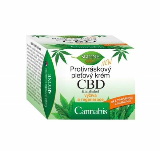 Bione Cosmetics Protivráskový pleťový krém CBD Kanabidiol 51 ml