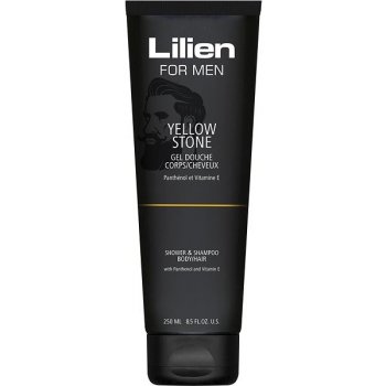 Lilien Yellow Stone sprchový gel a šampon pro muže 2v1 250 ml