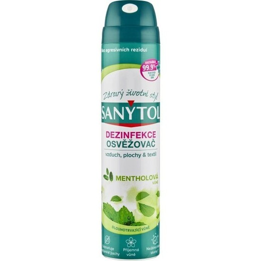 Sanytol dezinfekční osvěžovač vzduchu Mentol 300 ml
