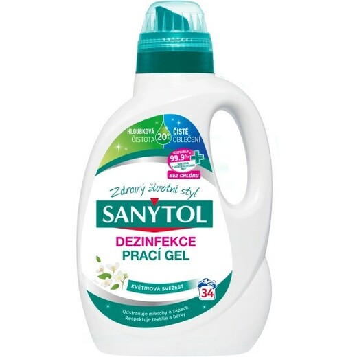 Sanytol Bílé květy dezinfekční prací gel 1,7 l