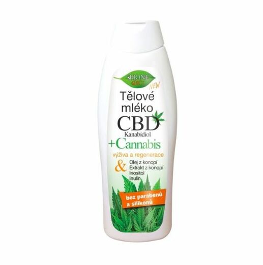 Bione Cosmetics Tělové mléko CBD Kanabidiol 500 ml