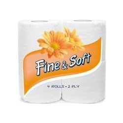 Fine & Soft toaletní papír 2-vrstvý 4 ks