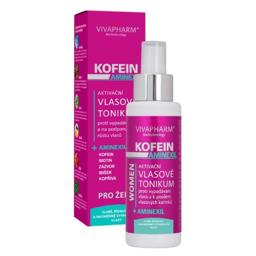 VIVACO Aktivační vlasové tonikum pro ženy KOFEIN +AMINEXIL 100ml