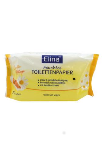Elina Vlhčený toaletní papír Heřmánek 72 ks